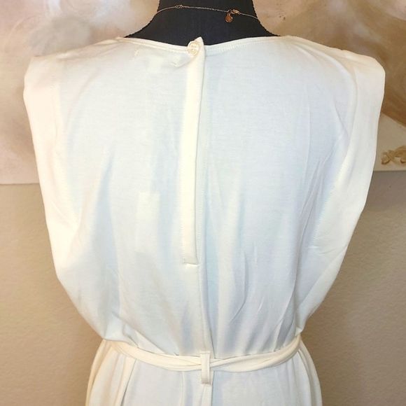 Max Studio French Terry Waist-Tie Jumpsuit - Picture 5 of 16